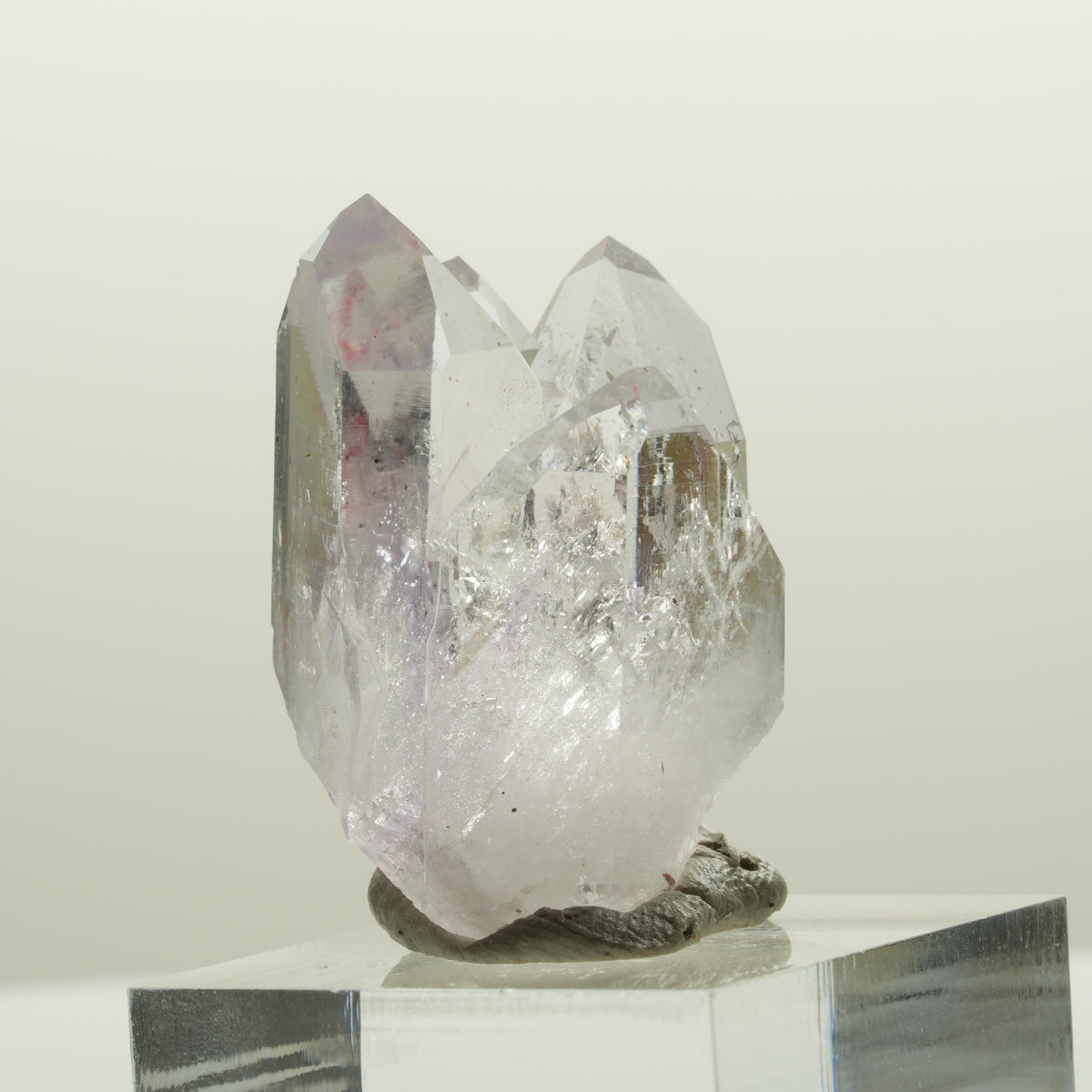 Enhydro Skelett Phantom Amethyst mit Hämatit, 1x Blase Streep Mine, Namibia 34*23*19mm #15077
