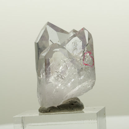 Enhydro Skelett Phantom Amethyst mit Hämatit, 1x Blase Streep Mine, Namibia 34*23*19mm #15077
