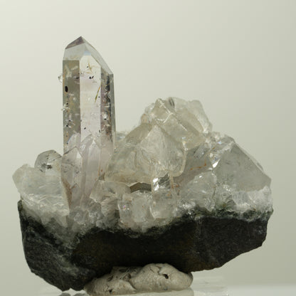 Lemurian Phantom Amethyst Analcim Hämatit Calcit auf Matrix Streep Mine Namibia 41*41*21mm #15078