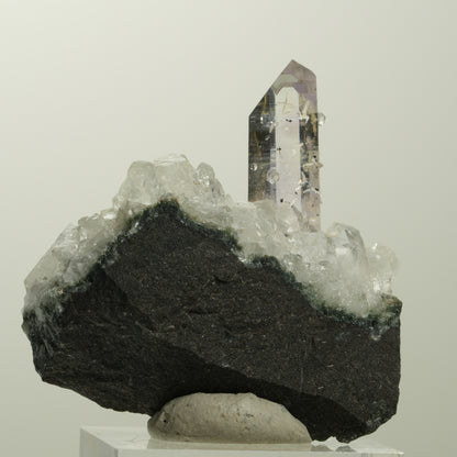 Lemurian Phantom Amethyst Analcim Hämatit Calcit auf Matrix Streep Mine Namibia 41*41*21mm #15078
