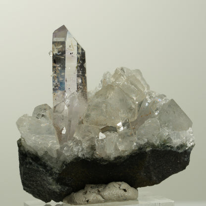 Lemurian Phantom Amethyst Analcim Hämatit Calcit auf Matrix Streep Mine Namibia 41*41*21mm #15078