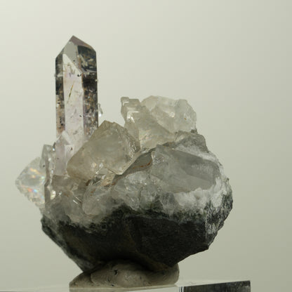 Lemurian Phantom Amethyst Analcim Hämatit Calcit auf Matrix Streep Mine Namibia 41*41*21mm #15078