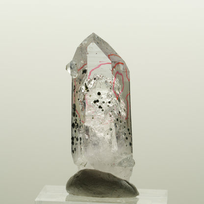 Enhydro Lemurian Phantom Amethyst Analcim Hämatit, 2x Blase Streep Mine Namibia 39*15*15mm #15079