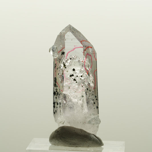 Enhydro Lemurian Phantom Amethyst Analcim Hämatit, 2x Blase Streep Mine Namibia 39*15*15mm #15079