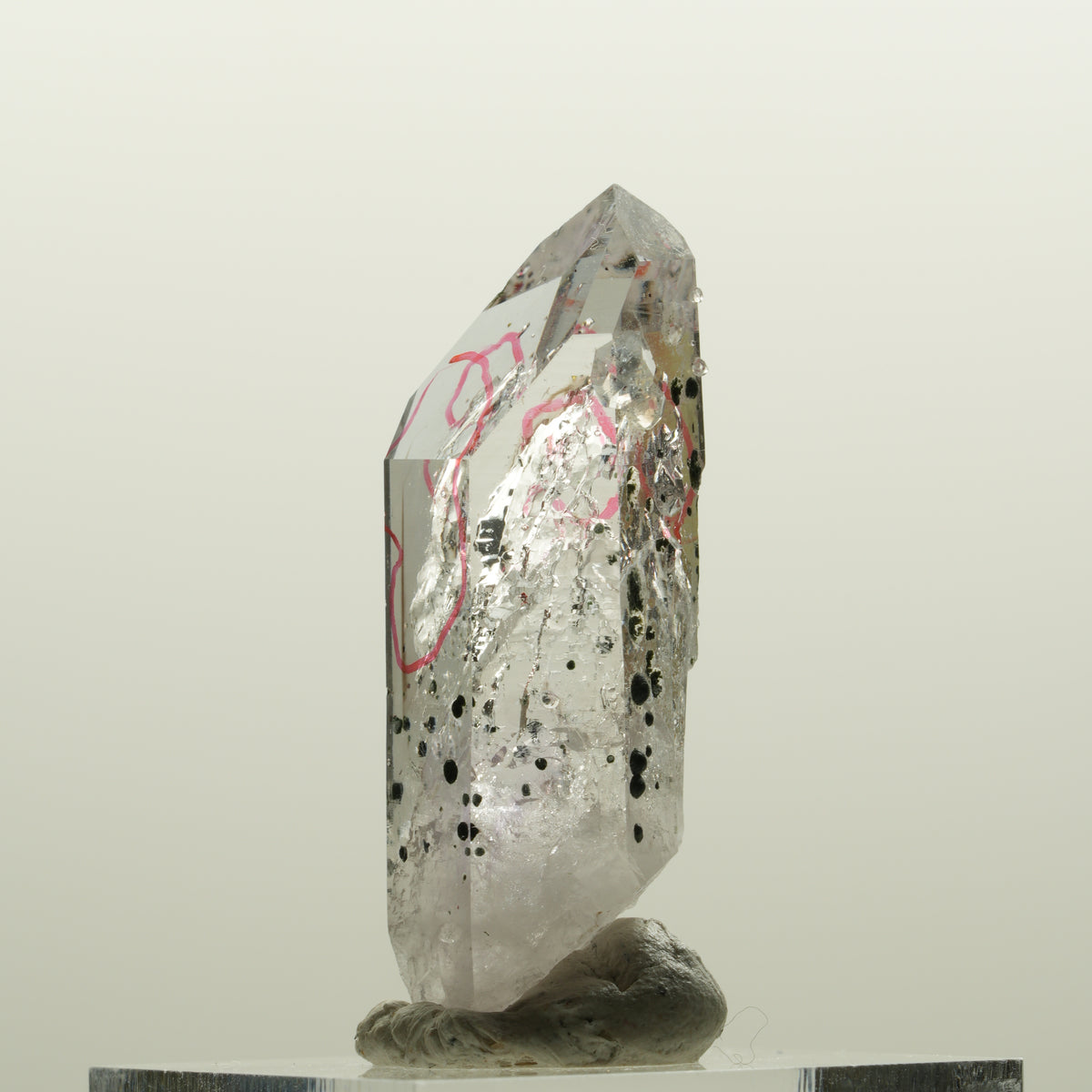 Enhydro Lemurian Phantom Amethyst Analcim Hämatit, 2x Blase Streep Mine Namibia 39*15*15mm #15079