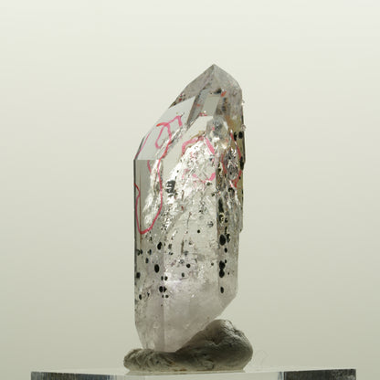 Enhydro Lemurian Phantom Amethyst Analcim Hämatit, 2x Blase Streep Mine Namibia 39*15*15mm #15079