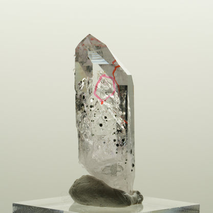Enhydro Lemurian Phantom Amethyst Analcim Hämatit, 2x Blase Streep Mine Namibia 39*15*15mm #15079