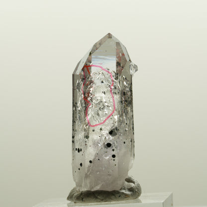Enhydro Lemurian Phantom Amethyst Analcim Hämatit, 2x Blase Streep Mine Namibia 39*15*15mm #15079