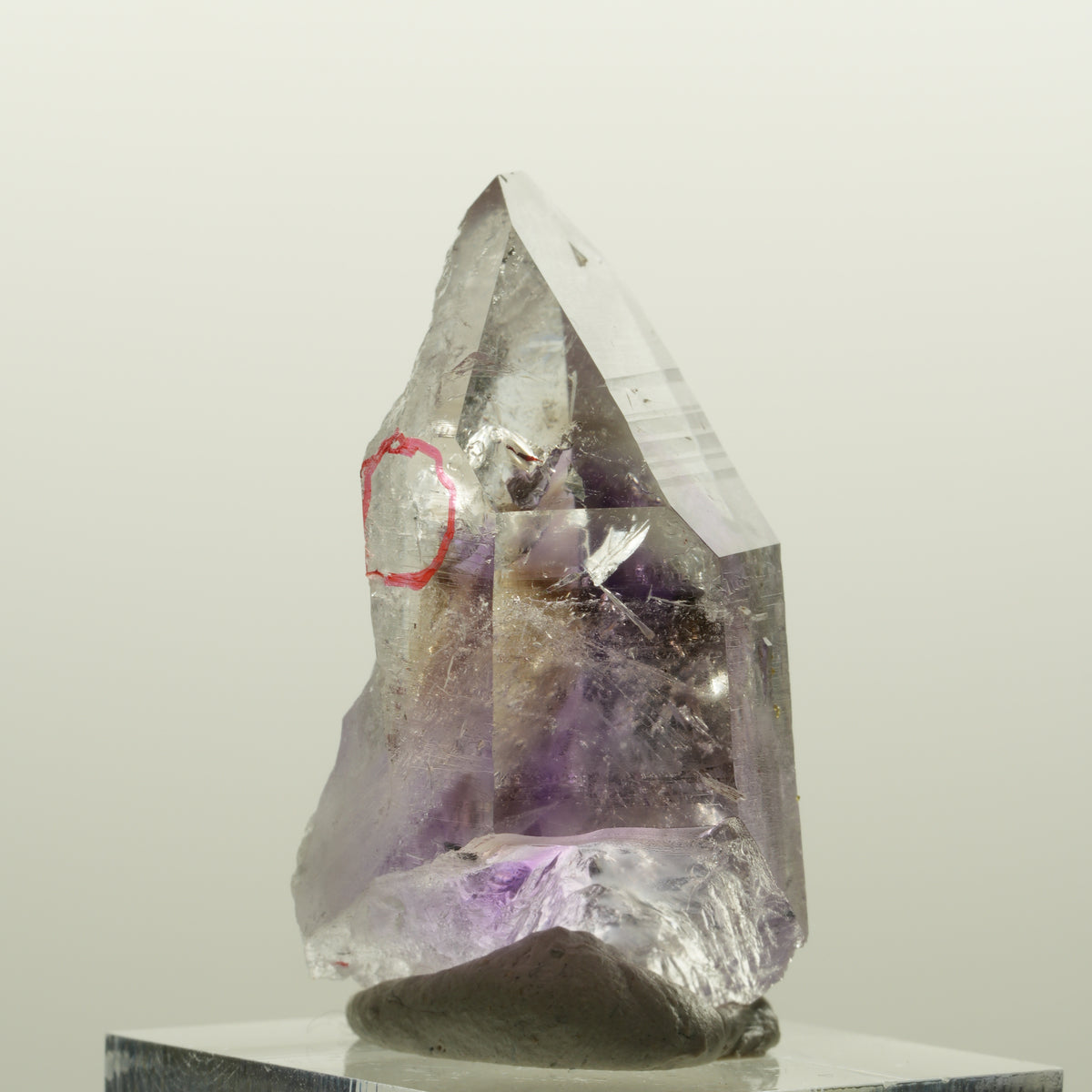Enhydro Harlekin Lemurian Phantom Amethyst, 1x Blase Streep Mine, Namibia 37*32*23mm #15080