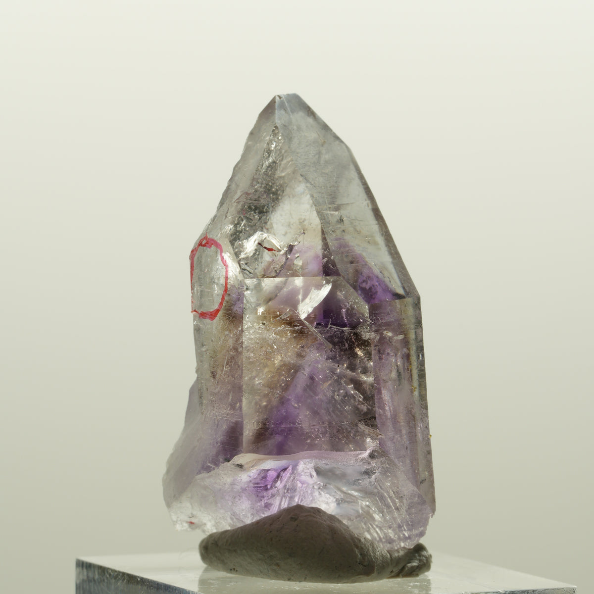 Enhydro Harlekin Lemurian Phantom Amethyst, 1x Blase Streep Mine, Namibia 37*32*23mm #15080