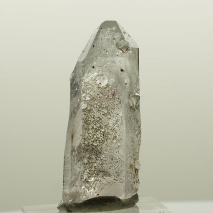 Harlekin Lemurian Skelett Phantom Amethyst mit Analcim Streep Mine, Namibia 41*16*15mm #15081