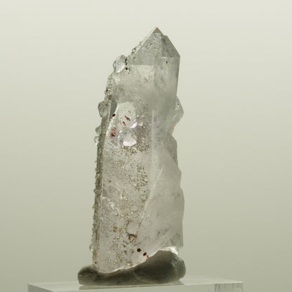 Harlekin Lemurian Skelett Phantom Amethyst mit Analcim Streep Mine, Namibia 41*16*15mm #15081