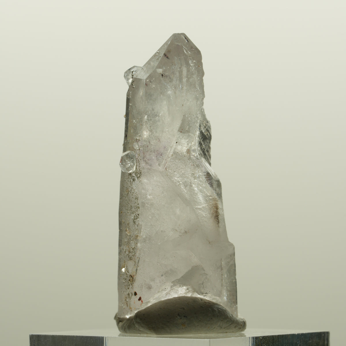 Harlekin Lemurian Skelett Phantom Amethyst mit Analcim Streep Mine, Namibia 41*16*15mm #15081