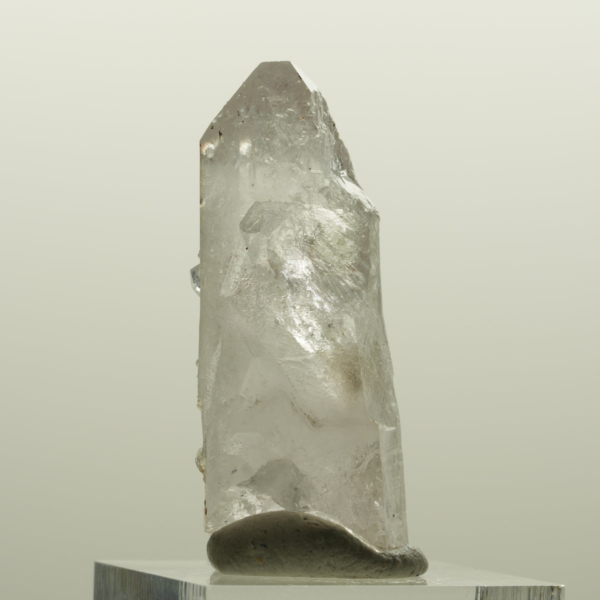 Harlekin Lemurian Skelett Phantom Amethyst mit Analcim Streep Mine, Namibia 41*16*15mm #15081