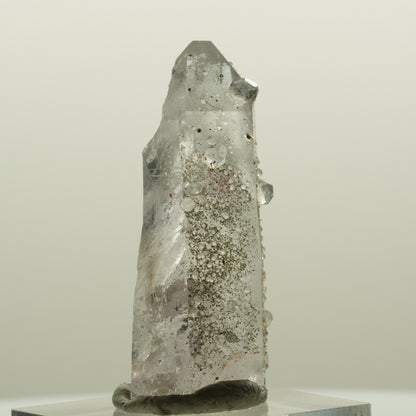 Harlekin Lemurian Skelett Phantom Amethyst mit Analcim Streep Mine, Namibia 41*16*15mm #15081