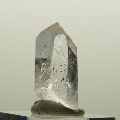 Enhydro squelette fantôme en quartz fumé avec hématite, 1x Blase Streep Mine, Namibie 32*18*14mm #15082