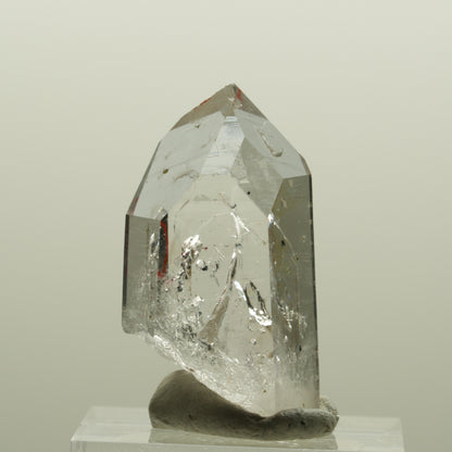 Enhydro squelette fantôme en quartz fumé avec hématite, 1x Blase Streep Mine, Namibie 32*18*14mm #15082