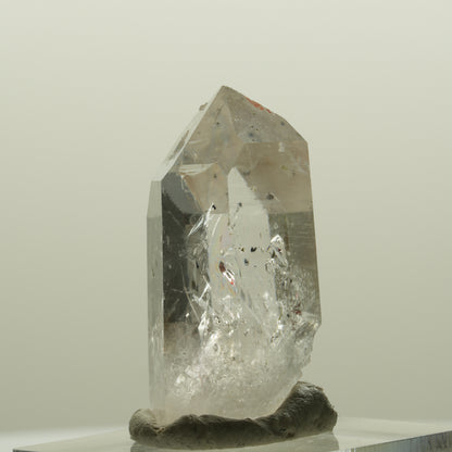 Enhydro squelette fantôme en quartz fumé avec hématite, 1x Blase Streep Mine, Namibie 32*18*14mm #15082