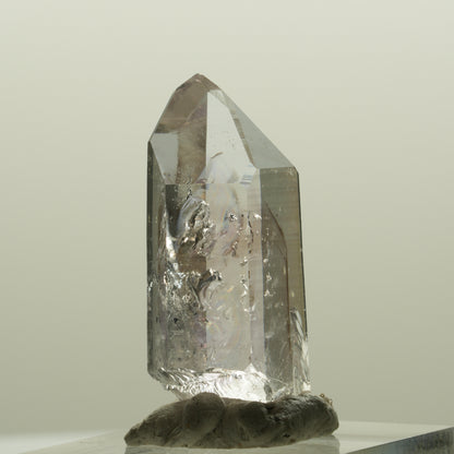 Lemurian Phantom Amethyst mit Hämatit Streep Mine, Namibia 34*16*11mm #15083