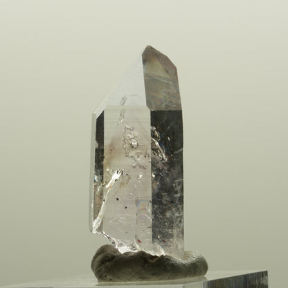 Lemurian Phantom Amethyst mit Hämatit Streep Mine, Namibia 34*16*11mm #15083