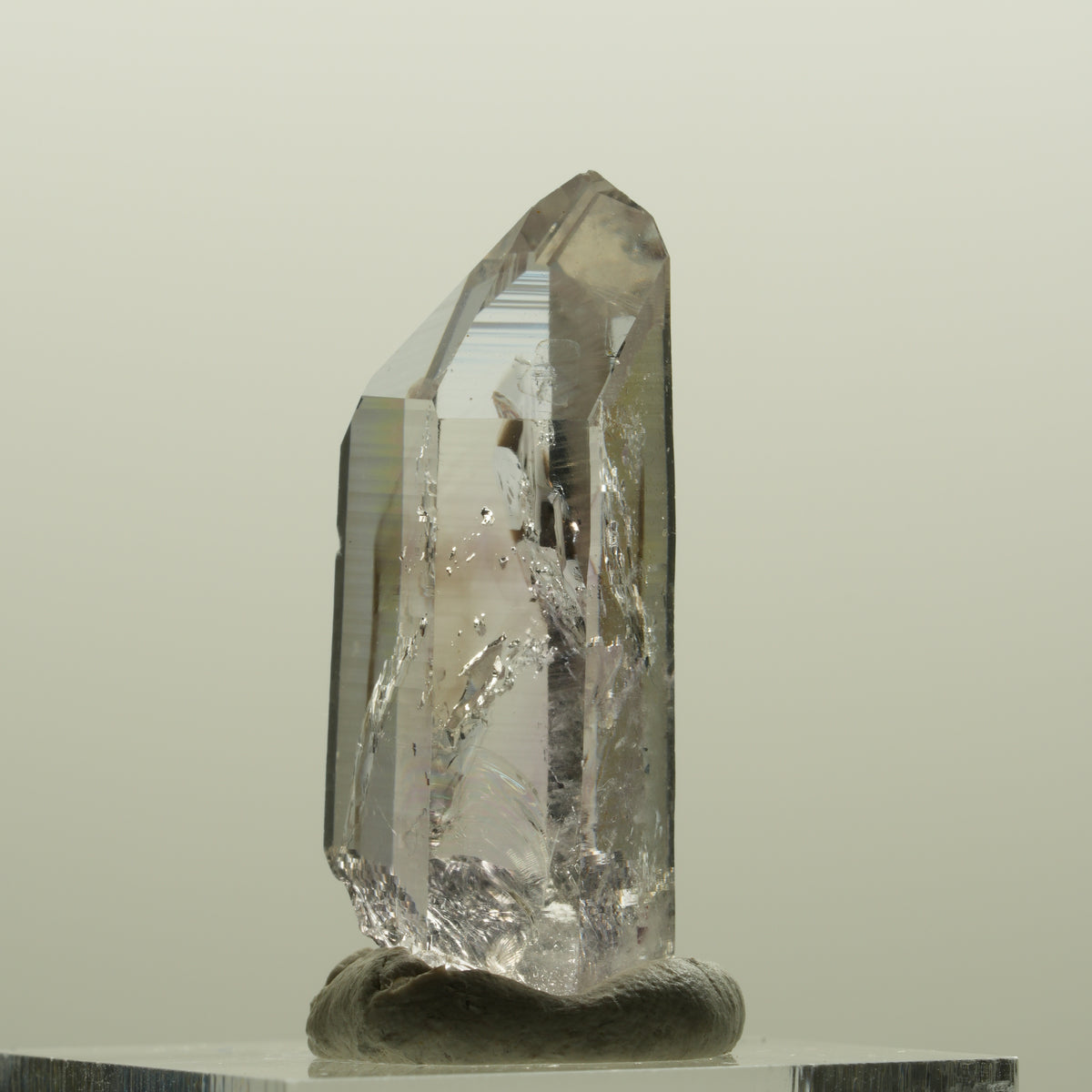 Lemurian Phantom Amethyst mit Hämatit Streep Mine, Namibia 34*16*11mm #15083