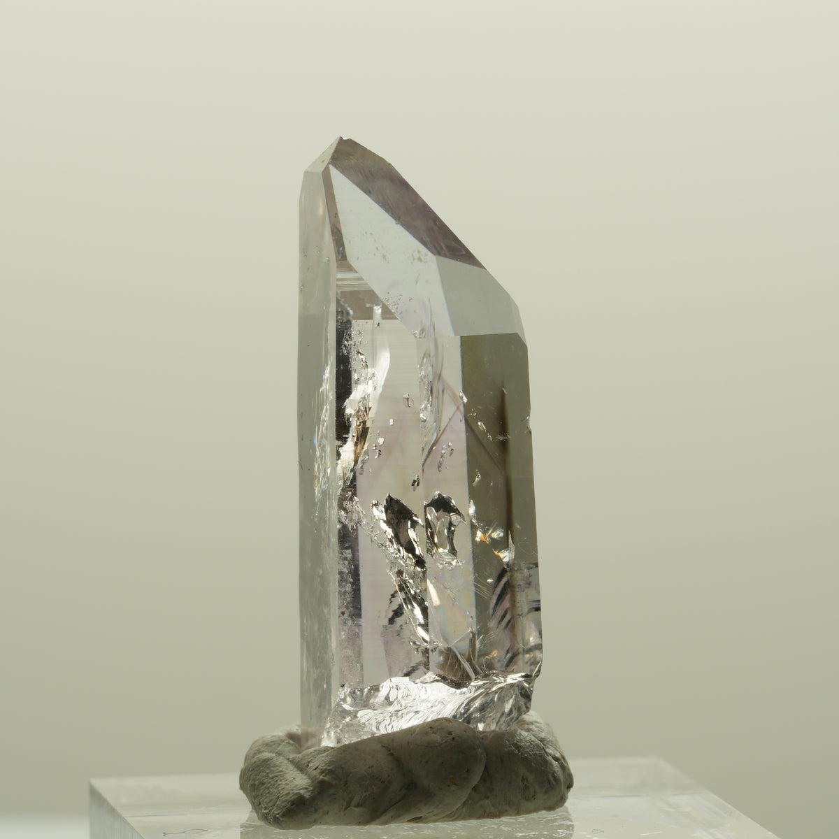 Lemurian Phantom Amethyst mit Hämatit Streep Mine, Namibia 34*16*11mm #15083