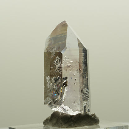 Lemurian Phantom Amethyst mit Hämatit Streep Mine, Namibia 34*16*11mm #15083