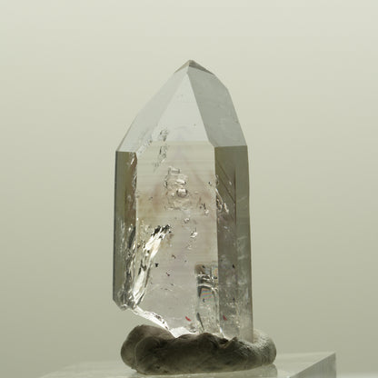 Lemurian Phantom Amethyst mit Hämatit Streep Mine, Namibia 34*16*11mm #15083