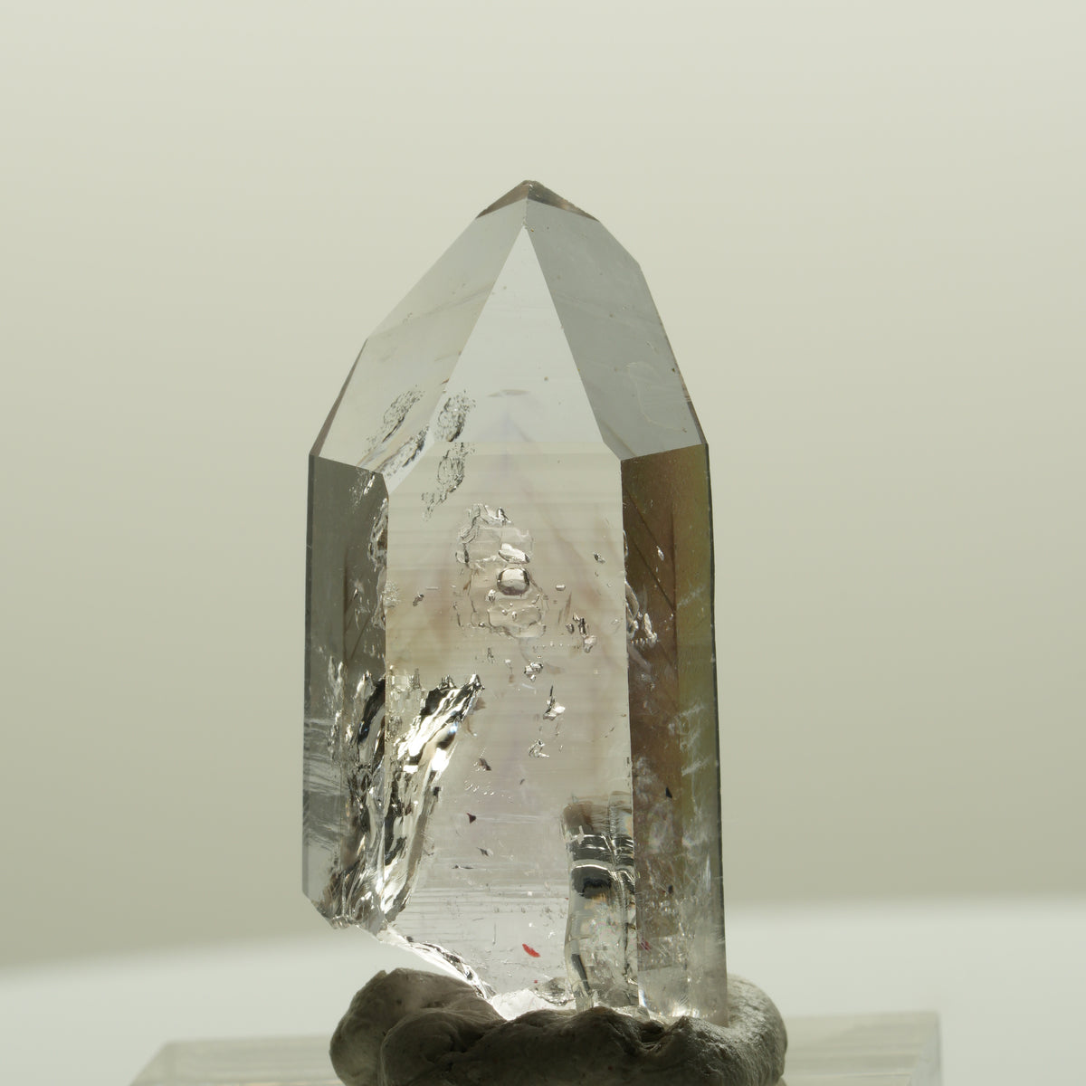 Lemurian Phantom Amethyst mit Hämatit Streep Mine, Namibia 34*16*11mm #15083