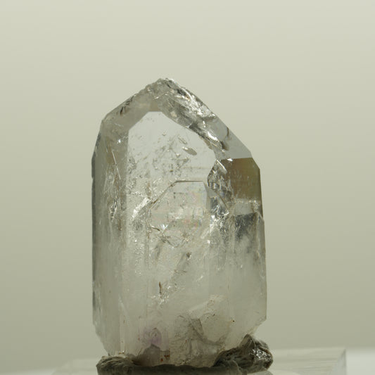 Lemurian Skelett Phantom Amethyst mit Hämatit Streep Mine, Namibia 30*19*16mm #15085