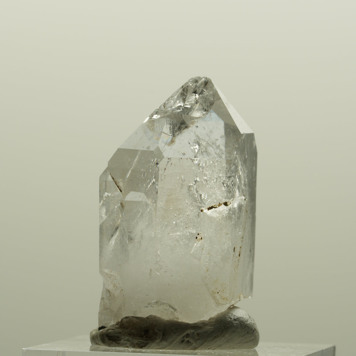 Lemurian Skelett Phantom Amethyst mit Hämatit Streep Mine, Namibia 30*19*16mm #15085