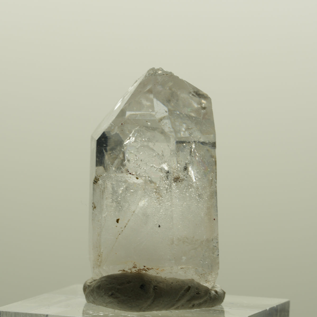Lemurian Skelett Phantom Amethyst mit Hämatit Streep Mine, Namibia 30*19*16mm #15085