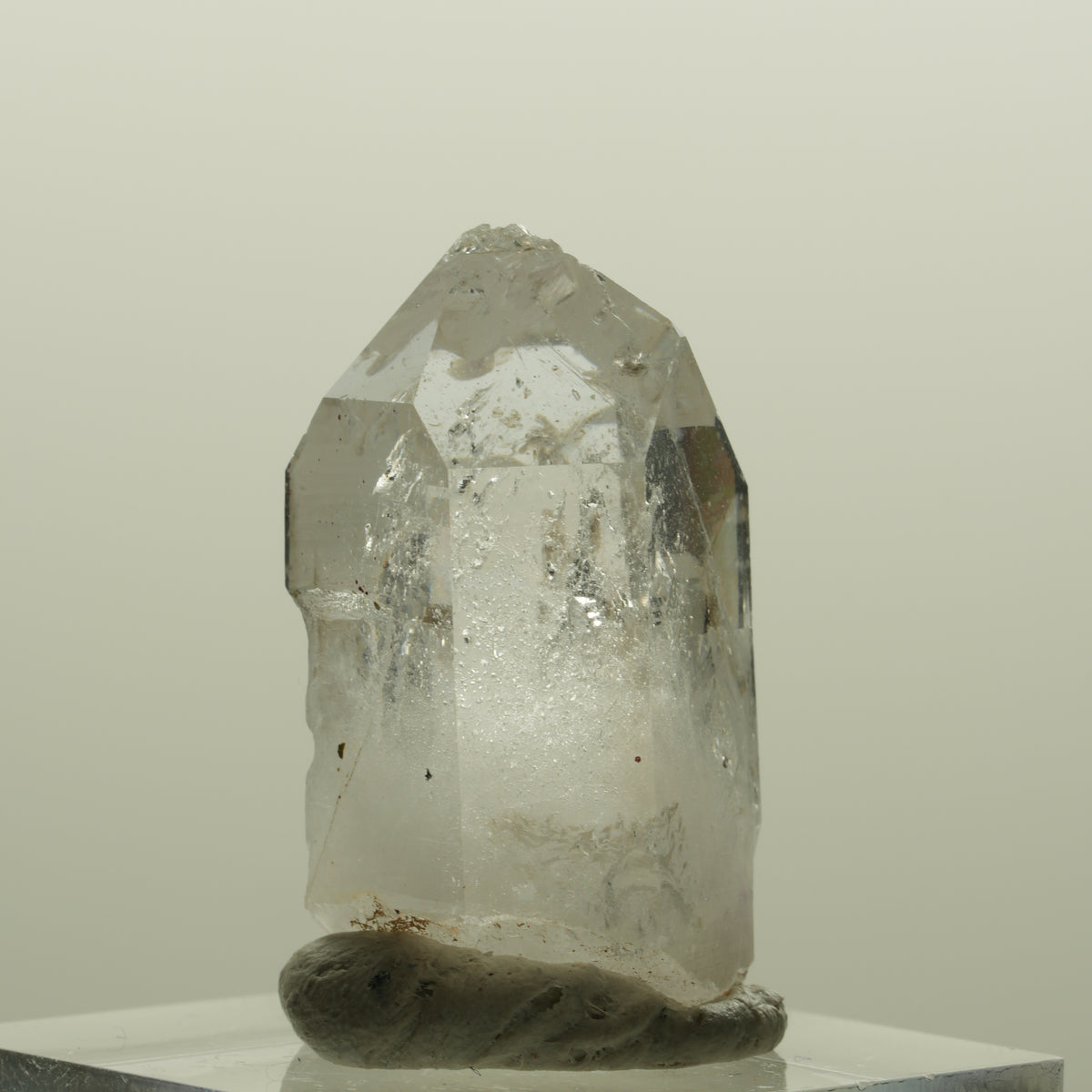 Lemurian Skelett Phantom Amethyst mit Hämatit Streep Mine, Namibia 30*19*16mm #15085