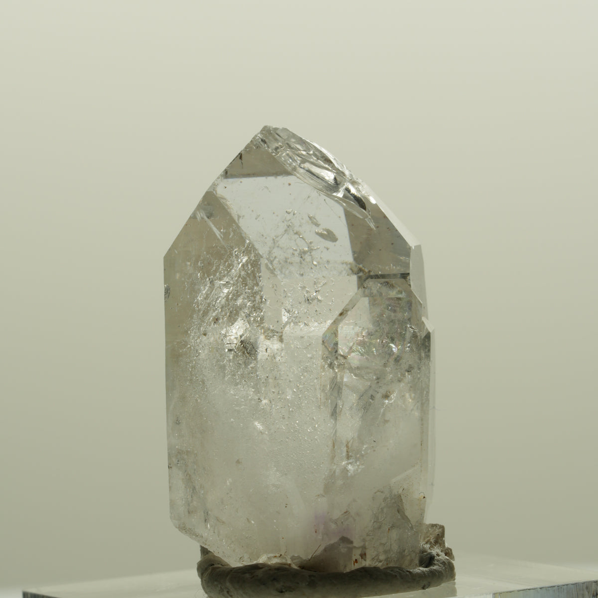 Lemurian Skelett Phantom Amethyst mit Hämatit Streep Mine, Namibia 30*19*16mm #15085