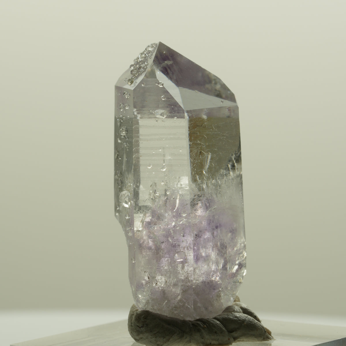 Lemurian Skelett Phantom Amethyst mit Analcim Streep Mine, Namibia 34*15*14mm #15086