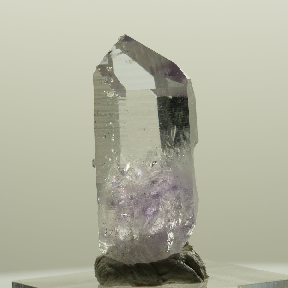 Lemurian Skelett Phantom Amethyst mit Analcim Streep Mine, Namibia 34*15*14mm #15086
