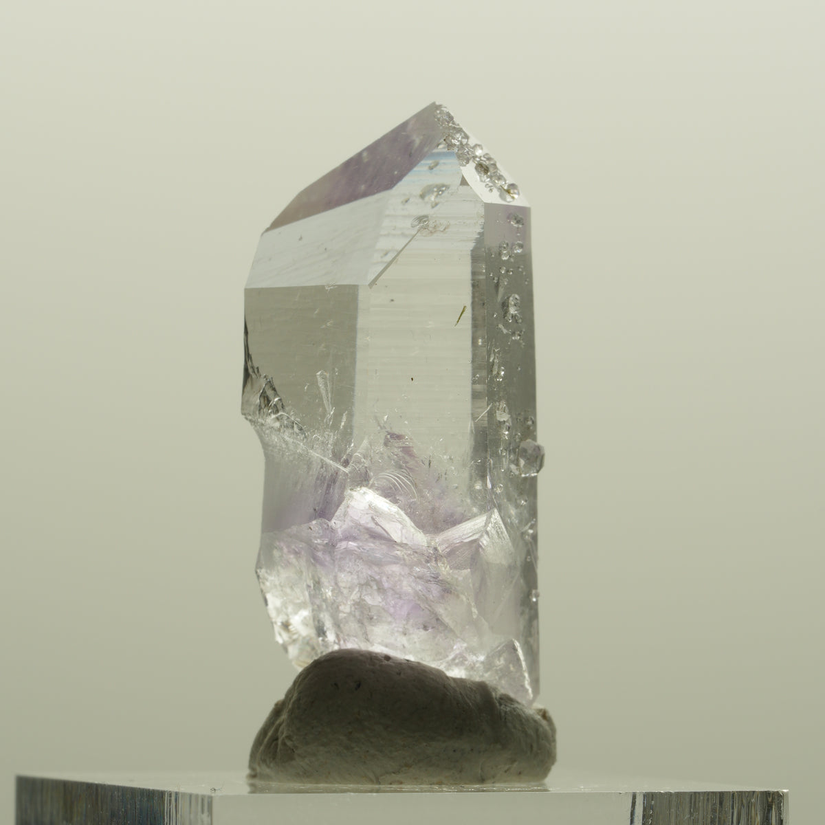 Lemurian Skelett Phantom Amethyst mit Analcim Streep Mine, Namibia 34*15*14mm #15086
