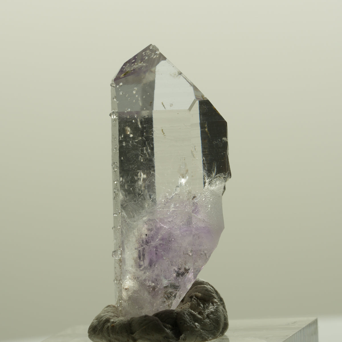 Lemurian Skelett Phantom Amethyst mit Analcim Streep Mine, Namibia 34*15*14mm #15086