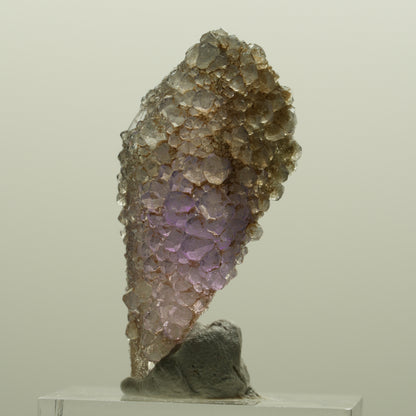 Harlekin Phantom Amethyst mit Analcim Streep Mine, Namibia 38*17*14mm #15087