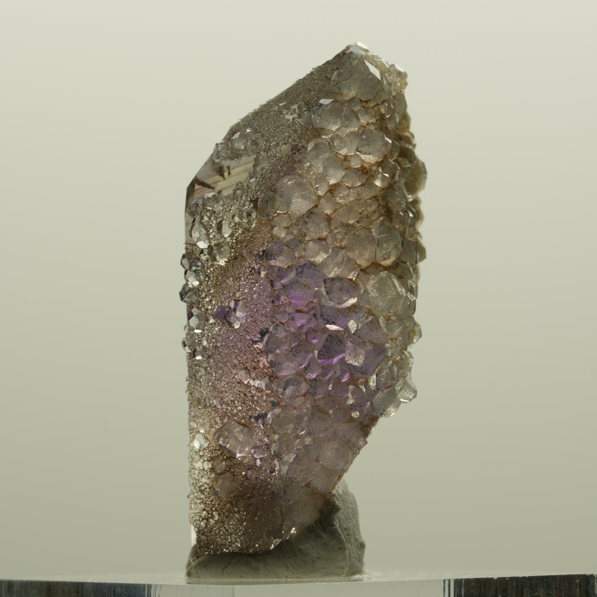 Harlekin Phantom Amethyst mit Analcim Streep Mine, Namibia 38*17*14mm #15087