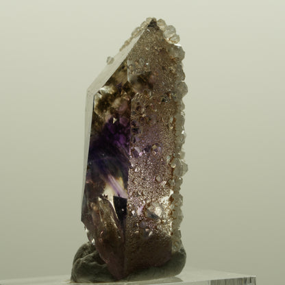 Harlekin Phantom Amethyst mit Analcim Streep Mine, Namibia 38*17*14mm #15087