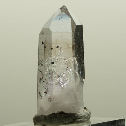 Harlekin Lemurian Phantom Amethyst mit Analcim Streep Mine, Namibia 35*14*13mm #15088