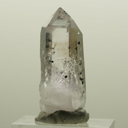 Harlekin Lemurian Phantom Amethyst mit Analcim Streep Mine, Namibia 35*14*13mm #15088