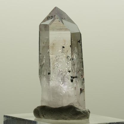 Harlekin Lemurian Phantom Amethyst mit Analcim Streep Mine, Namibia 35*14*13mm #15088