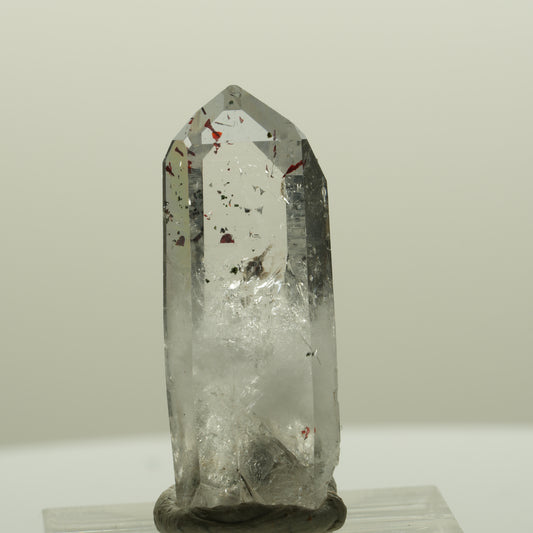 Harlekin Lemurian Skelett Phantom Amethyst Streep Mine, Namibia 33*13*10mm #15089