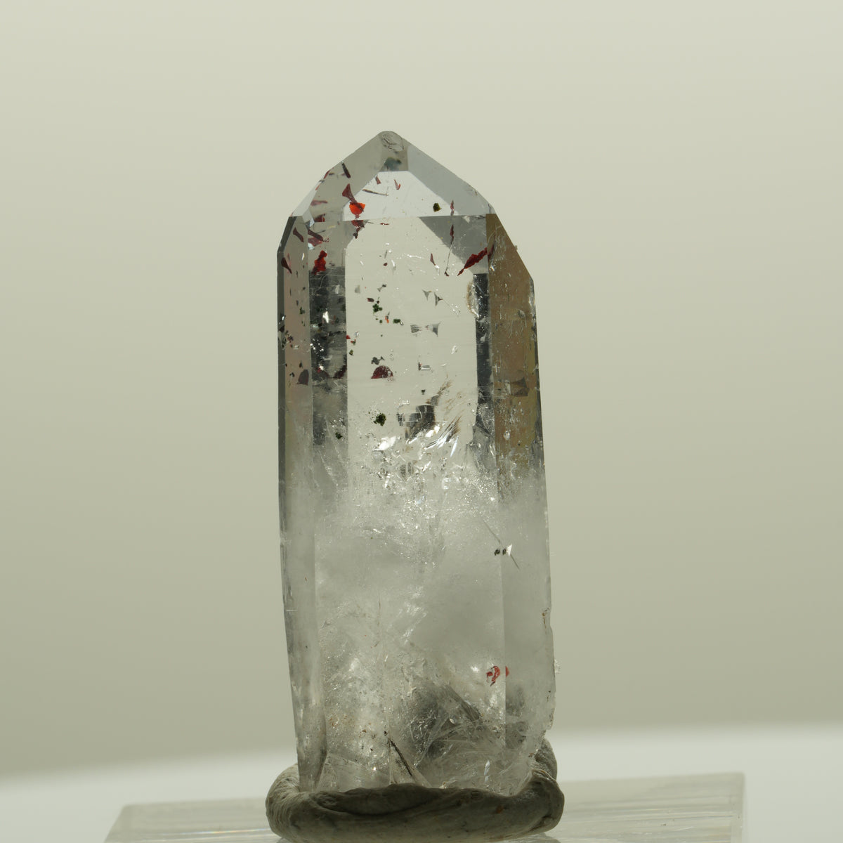 Harlekin Lemurian Skelett Phantom Amethyst Streep Mine, Namibia 33*13*10mm #15089