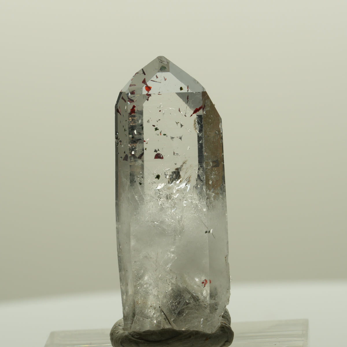 Harlekin Lemurian Skelett Phantom Amethyst Streep Mine, Namibia 33*13*10mm #15089