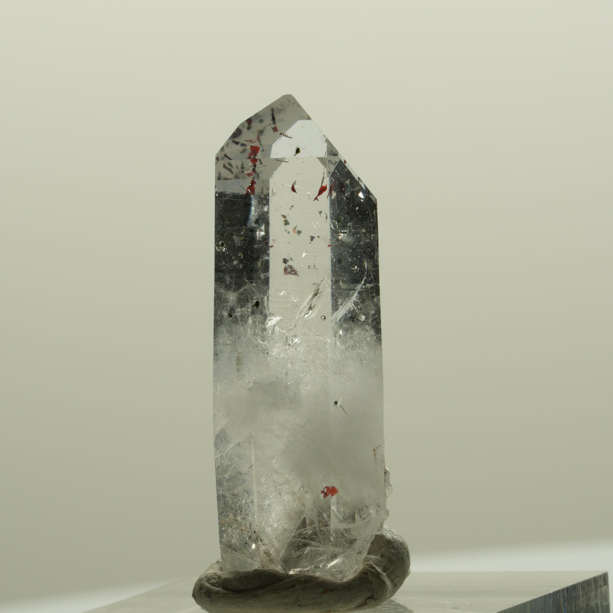 Harlekin Lemurian Skelett Phantom Amethyst Streep Mine, Namibia 33*13*10mm #15089