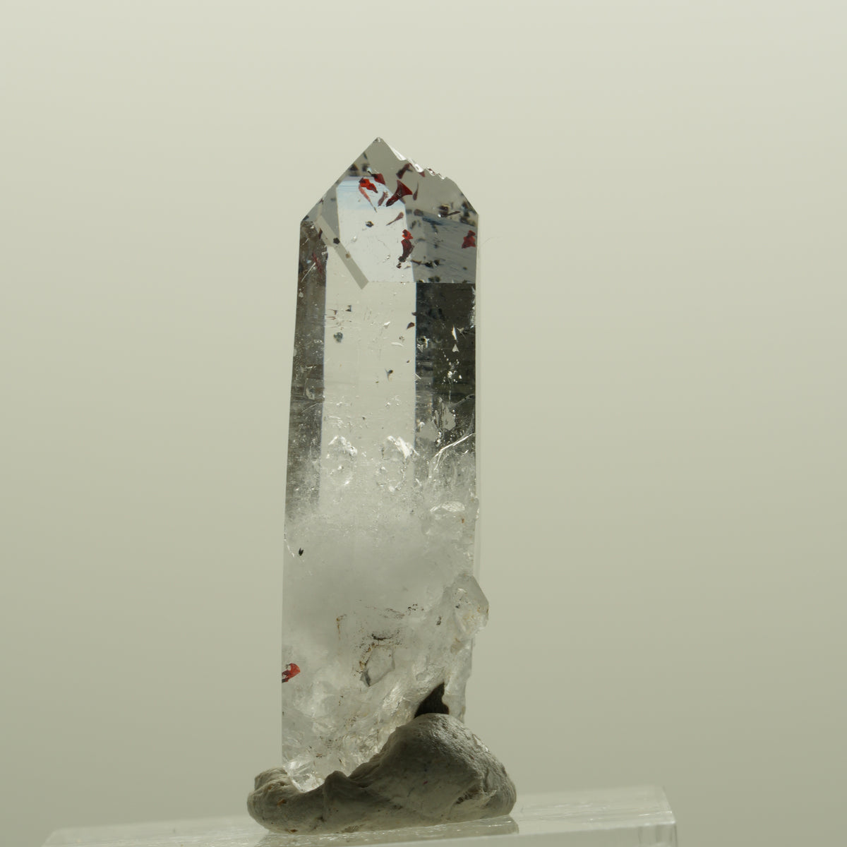 Harlekin Lemurian Skelett Phantom Amethyst Streep Mine, Namibia 33*13*10mm #15089