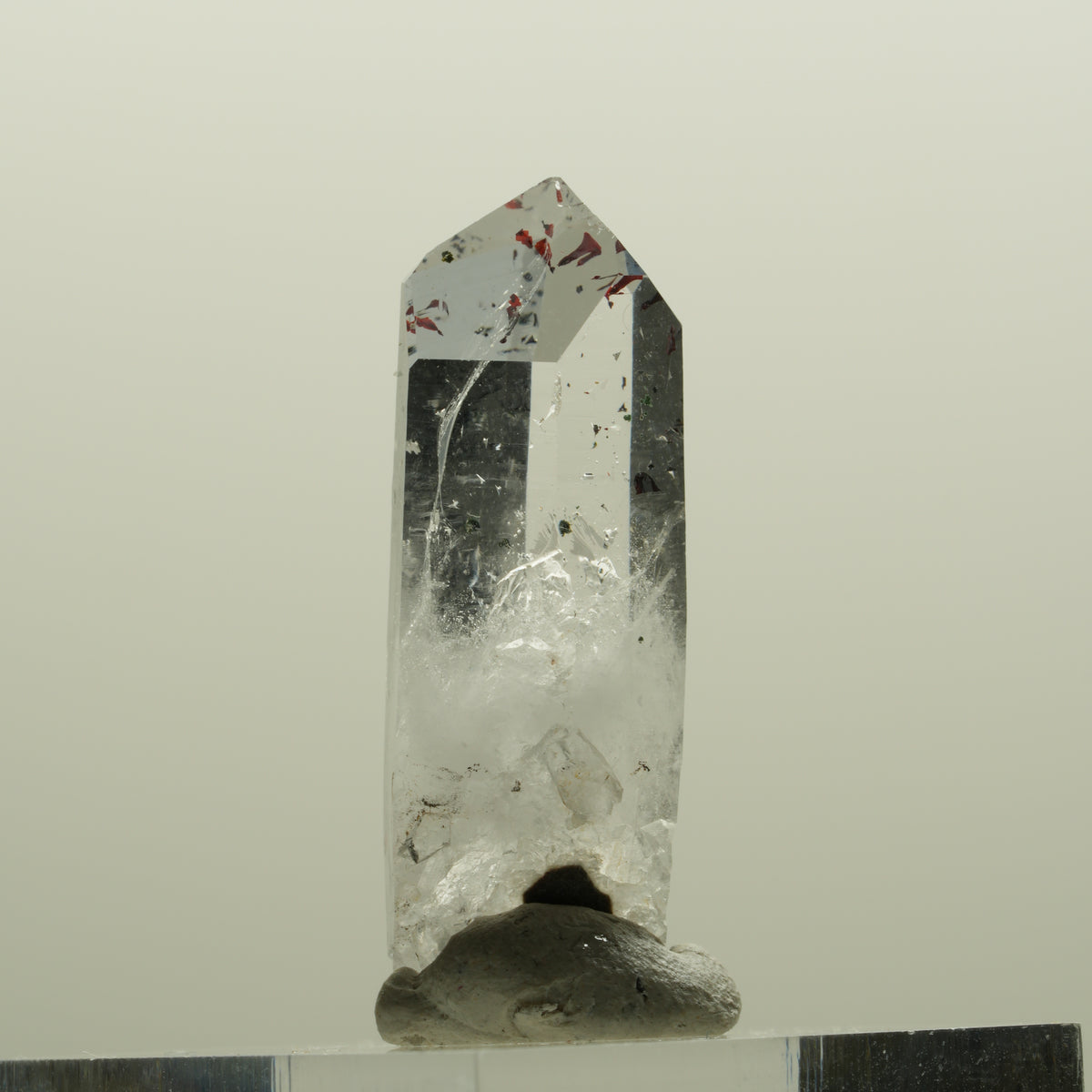Harlekin Lemurian Skelett Phantom Amethyst Streep Mine, Namibia 33*13*10mm #15089